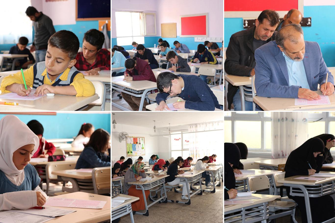 Mardin'deki 'Kur'an Pınarı Sınavı'na 7'den 70'e katılım